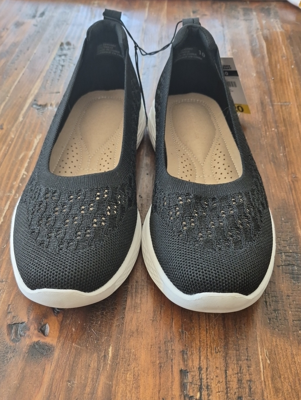 Comfort Knit Slip-On Women's Shoes - Black